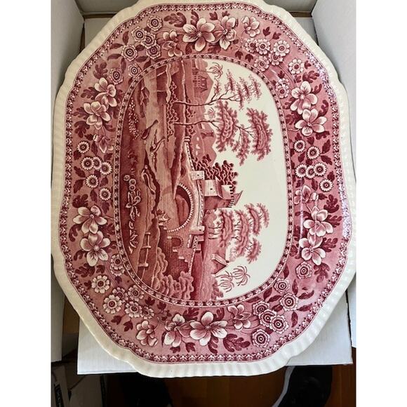 Very LARGE Copeland Spode's Tower Platter 19 x 14 EXCELLENT Old Mark England - Picture 1 of 3